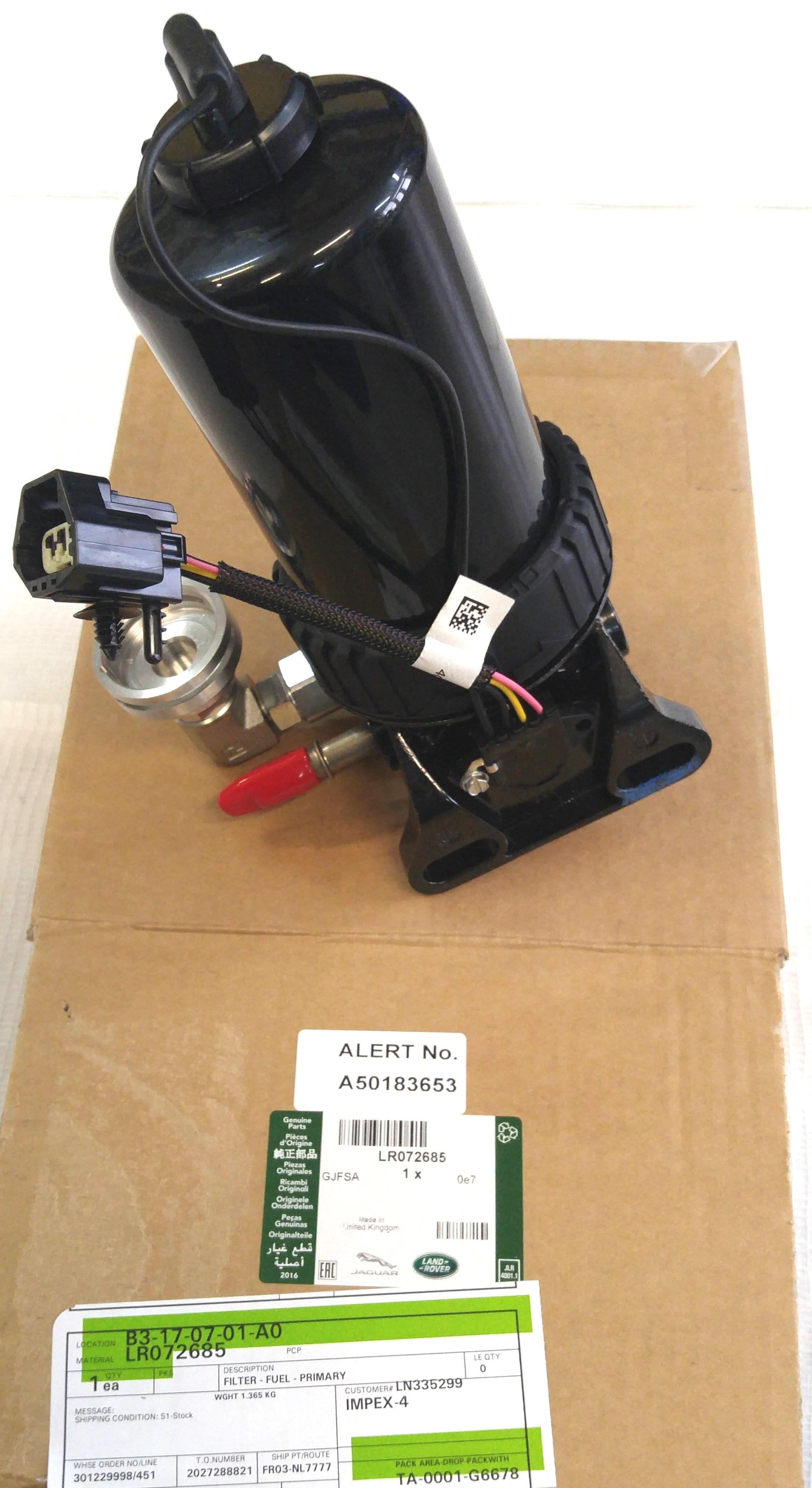 Корпус топливного фильтра с датчиком RRN 4.4D (LR072685||LAND ROVER)